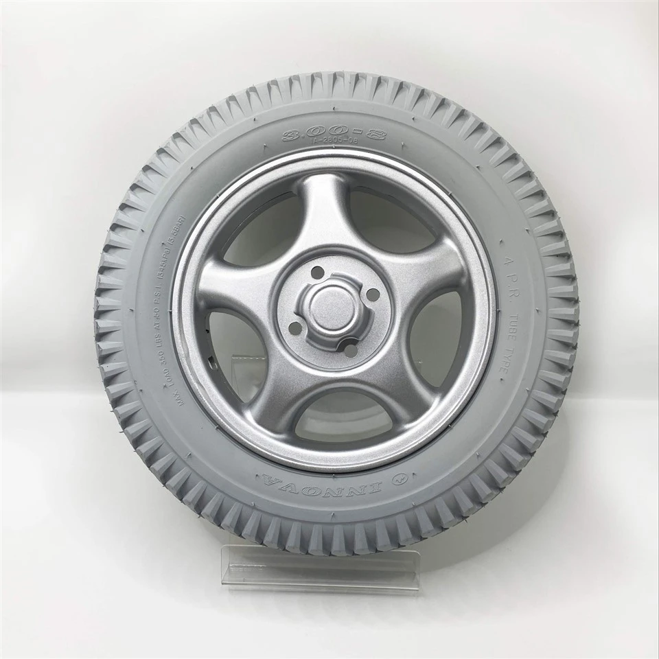 14 Inch PU Filled Solid Rubber Rear Wheels For Electric Wheelchairs best
