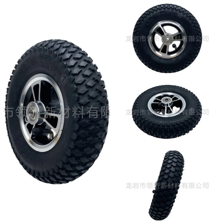 200x50 C968 Pneumatic Wheel With Rubber Tyre