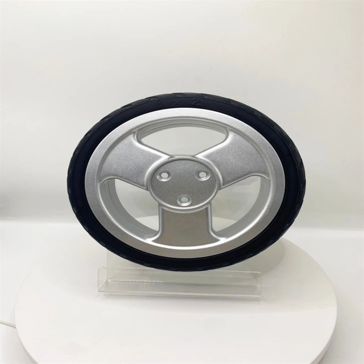8x2 Solid Polyurethane Tires And Wheels