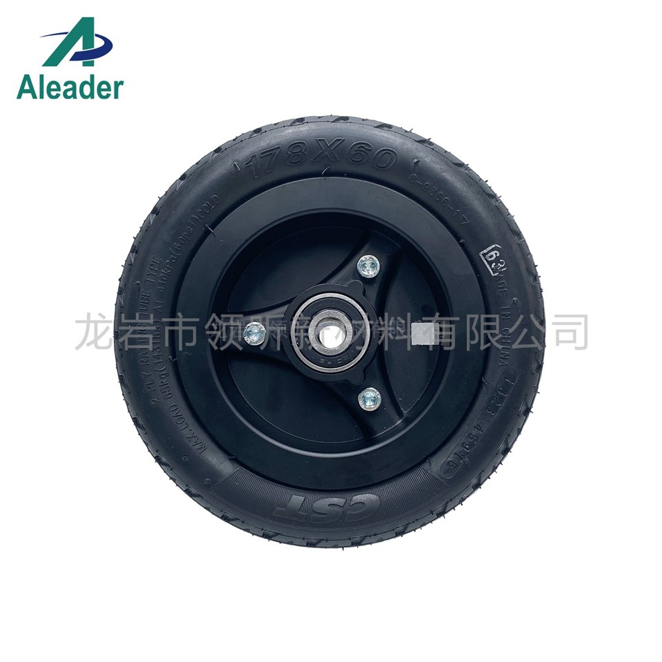 Cheng Shin Tyre 7inch PU Filled Rubber Wheel factory