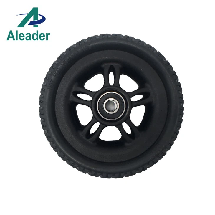 PU Power Wheelchair Casters Wheels And Tires 6X2
